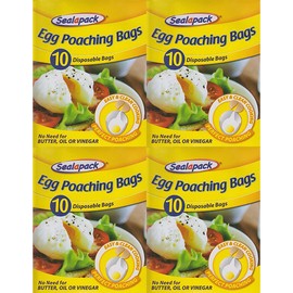 40 x Sealapack Disposable Egg Poaching Bags Perfect Poachies Easy Clean