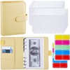 Antner A6 Budget Binder with Zipper Cash Envelopes for Money