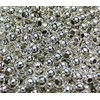 3000pcs Metal Parts Metal Beads 2mm Silver Round Huey Grocery