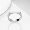 MYNENEY - Anillo de compromiso de boda de acero inoxidable
