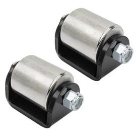 2 Inches Steel Micro Rollers Heavy Duty Weld on Rollers Skid Wheels Caster Grease Fit for RV Trailers, Motorhomes and 5th Wheel (2 Pack)