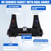 Ryutain RV Shower Faucet Camper Shower Faucet - Double Handle,