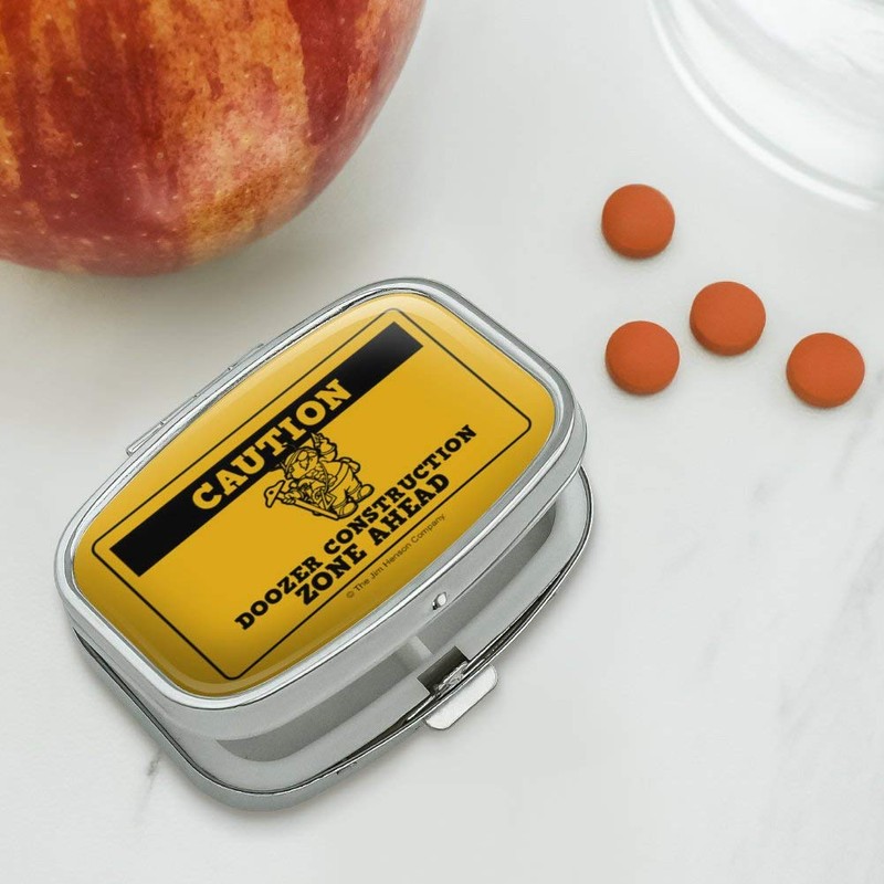 Doozer Construction Zone Ahead Fraggle Rock Rectangle Pill Case Trinket