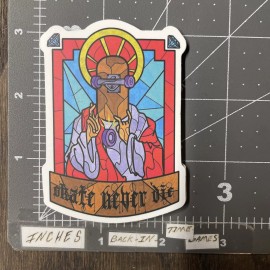 Skate Never Die Adult Humor Sticker For Skateboard Phone Guitar Ect New12
