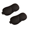 Sleeping Mask Pack of 2, Adjustable 3D Contoured Eye Masks,