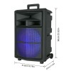 Universal 10000W Portable Bluetooth PA Speaker 15'' Subwoofer with Wired