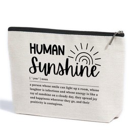 ZHAMEN Sunshine Gifts Thank You Gifts for Women Friend Mentor Manager Inspirational Makeup Bag Toiletry Bag Cosmetic Bag Christian Boss Day Birthday Retirement Gifts Coworker Gifts Appreciation Gifts