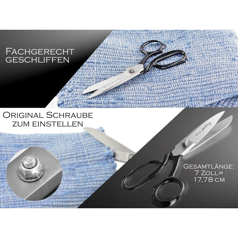 Solingen Fabric Scissors with Sharp and Precise Cut - Made