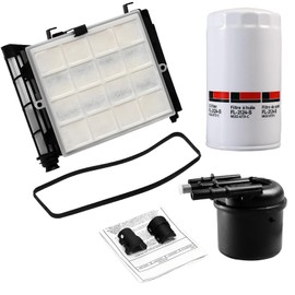 WZHAON Fuel Filter Kit - FD4625, FL2124S - 2017-2023 Ford F250-F550 Super Duty 6.7L V8 Diesel Engine - Modern Style - Universal Fit - Truck Compatible