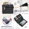 Lostars Wallet Keychain Wristlet for Women RFID Card Holder with