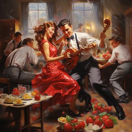 JazzUp® Strawberry Swing Fruit Pancake, Crepe, and Drink Fruit Syrup - 16 fl oz (Real Fruit: Strawberry, Passionfruit, Pineapple, Coconut Cream)