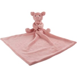 Apricot Lamb Stuffed Animals Security Blanket Pink Pig Infant Nursery Character Blanket Cute Luxury Snuggler Plush (Pink Pig, 13 Inches)
