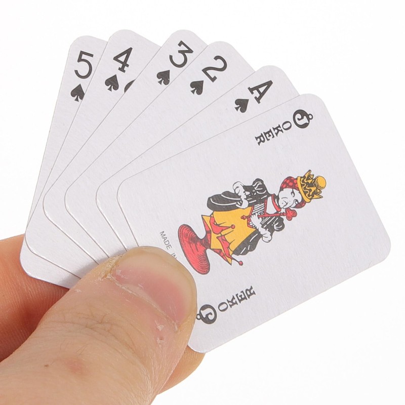 HOLIDYOYO Mini Playing Cards, 10 Sets Poker Cards Small Casno