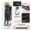 Set of 2 Luggage Lashing Straps, 60 cm, Adjustable, Reflective,