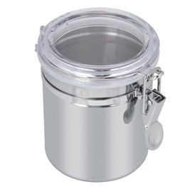 Stainless Steel Coffee, Food Storage Canister airtight coffee bean B 13 * 11cm Jar Tea Sugar Milk Powder Container(B 13 * 11cm) steel kitchen storage cans tea milk powder and