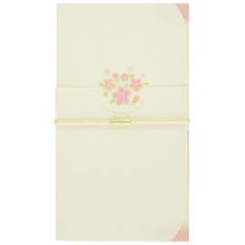 Iyo Yuina Center V105-18 Celebration Bag, Gold Seal for Baby Shower, Flower Ribbon, Pink