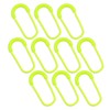 ZPR-015 Zipper Tabs, 10 Pieces, Neon Yellow, Fluorescent Yellow Zipper