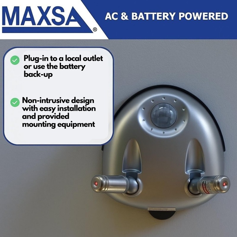 Maxsa 37312 Park Right Dual Laser Parking Guide for Garage