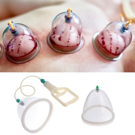 Ciieeo 2pcs Chest Lifting Cup Enhance Bust Lift Up Massage Cups Chinese Scraping Massage Device Tools for Back Neck Body