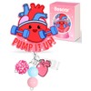 Besoar Nurse Badge Reel Retractable - Cute Heart Badge Reel