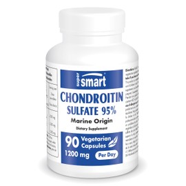 Supersmart - Joints - Chondroitin Sulphate 95% - In conjunction with glucosamine for better effectiveness. 400 mg, 90 capsules.