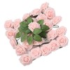 25pcs Artificial Roses Light Pink Fake Bulks Box for DIY