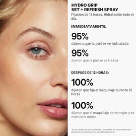 Milk Makeup Hydro Grip Set + Refresh Spray with Hyaluronic Acid – Sets Makeup + Hydrates Skin for Up to 12 Hours – Long-Lasting, Alcohol-Free Facial M