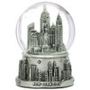 New York City Snow Globe NYC Souvenir 3.5 Inches Silver