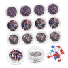 Healvian Star-Shaped Nail Art Sequins Manicure Ornaments for Girls Easy