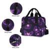Purple Butterfly Lunch Bag, Insulated Lunch Tote Bags Cooler Reusable