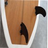 POFET Surfboard Fin Set Black White Green Color Surfboard Fin