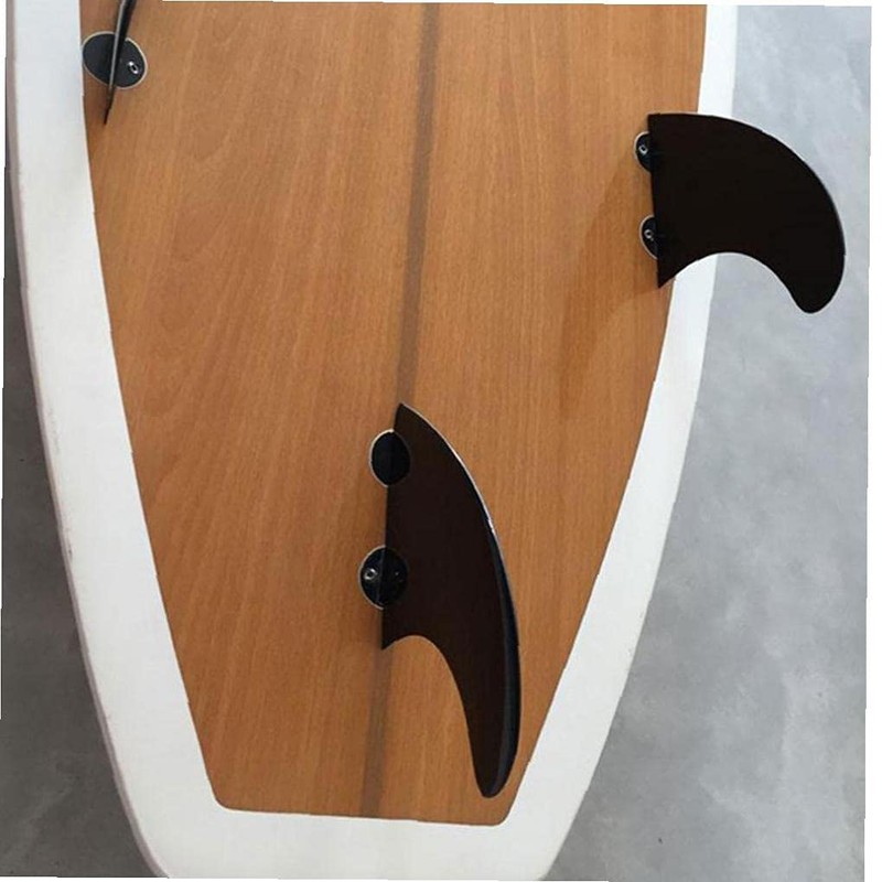 POFET Surfboard Fin Set Black White Green Color Surfboard Fin
