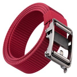 Sportmusies Fully Adjustable Ratchet Belt for Men Nylon Tactical Belts with Automatic Slide Buckle