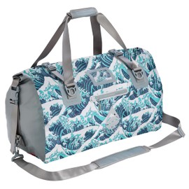 Skog Å Kust Duffelsak Heavy Duty Waterproof Duffel - Gear Bag for Sports, Travel, & More - 60L Waves