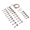 25pcs Bottle Opener Retro Metal Key Bottle Opener with Tag
