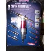 WESTWARD Spin and Drive Set: 9 Piece, 1UBE7 (c)