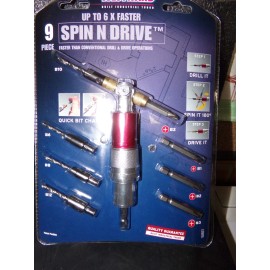 WESTWARD Spin and Drive Set: 9 Piece, 1UBE7 (c)
