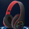 Bluetooth Headset with RGB Light Deep Bass Noise Reduction Comfortable