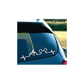 LA Decal Inspired by Heartbeat Mickey Castle Vinyl Car SUV Truck Decal Sticker 11" White