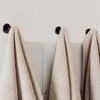 XQEUMC Pack of 8 Coat Hooks Black Matt Round 55