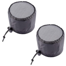 SEIWEI 20.3 cm / 8 inches, grow tent vent cover filter, elastic band, fixed buckle, black mesh screen shield for exhaust fan, plant growth