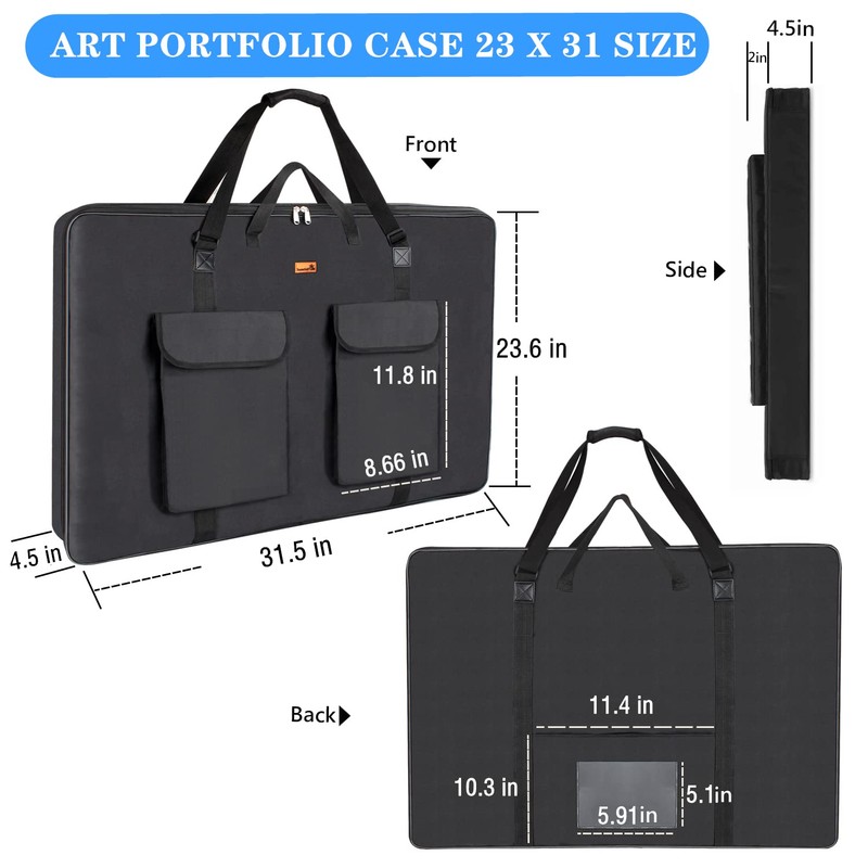 TreochtFUN Art Portfolio 23 X 31, Portfolio Case A2 Heavy