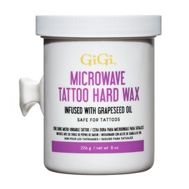 GiGi Tattoo Microwave Hard Wax, Infused with Grapeseed Oil, oz