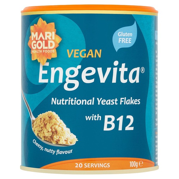 Natures Best Marigold Engevita & B12 (Blue) Yeast Flakes, 100G