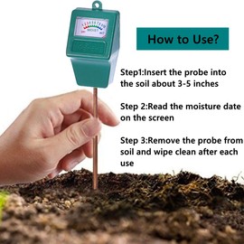 Hathdia Soil Moisture Meter,2 Pack Plant Hygrometer Moisture Sensor Plant Water Monitor for Potted Plants,Garden,Farm, Lawn(No Battery Needed)