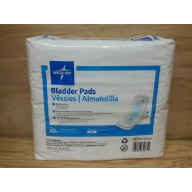 Medline  Adult Bladder Control Pads - Light Absorbency Individual wrap 20 pack