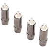 4pcs RCA Sound Plug Silver Plated RCA Male Plug Connector