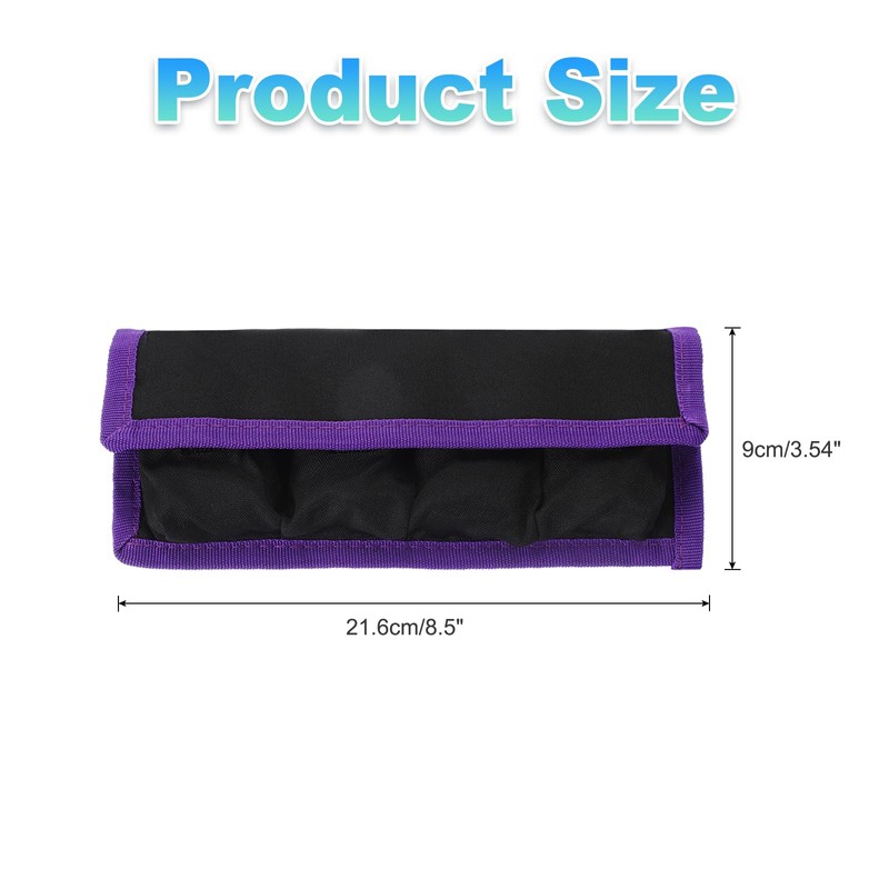 PATIKIL Camera Battery Pouch Cases, 4 Pocket Nylon DSLR Battery