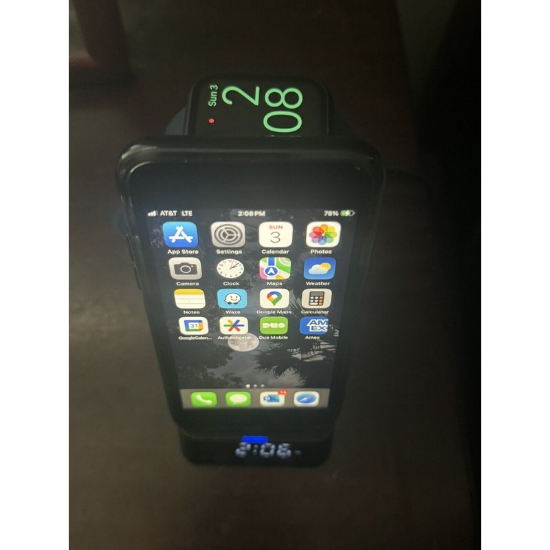 A60 4 in 1 Foldable Wireless Charging Station with Alarm