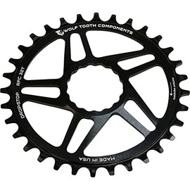 Wolf Tooth Direct Mount Chainring - 36t, RaceFace/Easton Cinch Direct Mount, Drop-Stop, for Boost Cranks, 3mm Offset,